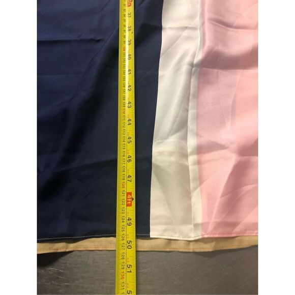 Lands’ End Women’s Pink and Blue Large Box Scarf / wrap cover up. - Picture 8 of 8